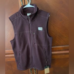 North Face Root Brown Heather Zip Front Vest